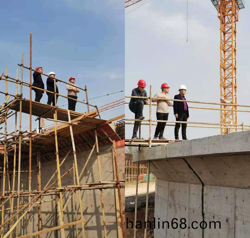 公司領導視詧永城市第七汚水處理廠工程進度